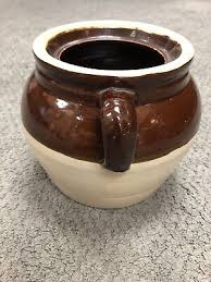 Vintage Bean Pot, Blue Crown #3, Robinson Pottery Crock | eBay Australia