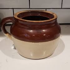 Antique Stoneware Baked Bean Pot - Etsy Australia