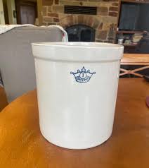 1 Gallon Crown Advertising Crock Signed Bottom Roseville Ex Condition - Etsy