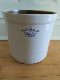 Vintage Blue Crown Robinson Ransbottom 2 Gallon Crock | Marvelous Estate Packed with Studio Pottery, Vintage Clothing, Furniture and Much More! | K-BID