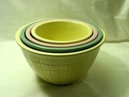 Set of 4 Robinson Ransbottom Plaid Mixing Bowls | eBay