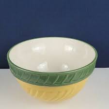 Indoor Outfitters Large Yellow and Green Bowl | eBay