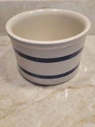 Vintage Robinson Ransbottom Pottery Crock 2 Blue Bands 1 Qt ...