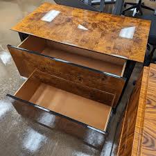 Elegant Used Executive Desks: Marble Desk & Credenza Set