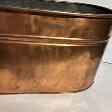 Vintage Farmhouse Copper Boiler Wash Tub With Handles Pot Basin | eBay