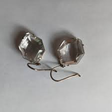 Huge Antique Soviet USSR Dangle Earrings Sterling Silver 875 ...