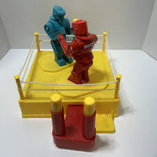 Retro Mattel Rock em' Sock em' Boxing Battling Robot Game ...