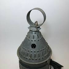 Vintage Wired Converted Tin Punch Lamp | eBay Australia