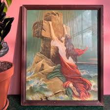 Antique Rock of Ages Lithograph in Original Frame - Etsy