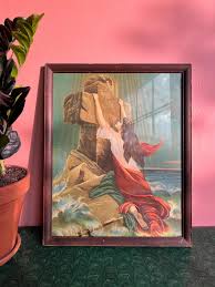 Antica litografia Rock Of Ages in cornice originale - Etsy Italia