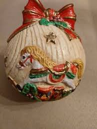 Rare Vintage 3D Christmas Ball Ornament | eBay