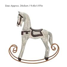 GLOGLOW Exquisite Craftsmanship Resin Horse Shape Iron Bookshelf Decor Rocking Horse Ornament Vintage Decorative Table Decoration, Rocking Horse Ornament for Home Office Hanging : Home & Kitchen - Amazon.com