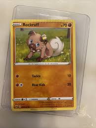 CARTE POKEMON SERTIE ERREUR (rockruff) | eBay