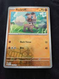 Pokemon TCG - Rockruff - 116/193 Reverse Holo Paldea Evolved | eBay