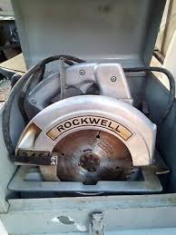 Vintage Rockwell 7 1/2" Circular Saw Model 80 Metal Storage ...