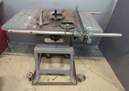 Rockwell Model 10 Contractors Table Saw, On Stand With ...
