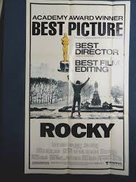 Vintage 1981 ROCKY Topps 20" x 12" Movie Poster Nice ...