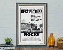 Rocky Movie Canvas Poster: Sylvester Stallone Vintage Film ...