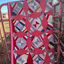 Vintage Handmade Farmhouse Quilt - Etsy
