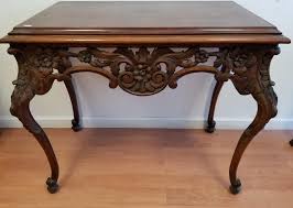 Lot - Antique Carved Wood Console Table