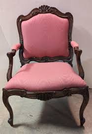 Sold at Auction: Vintage Franch Arm Chair Mauve upholstery