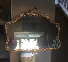 French Rococo Gilded Wood Acanthus Mirror - Etsy