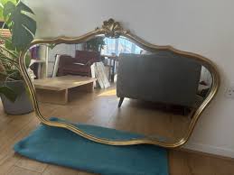 Stunning Vintage Large Ornate Deknudt Mirror With Gold Leaf ...