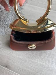 Sasha Hard Bronze Gold Rhinestone Small Evening ...