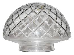 Kristaluxus Lead Crystal Diamond Hemi Lamp Shades | Otteson Glass