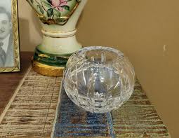 Vintage Crystal Rose Bowl 4.5 - Etsy Canada