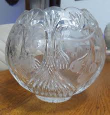 Vintage Heavy Lead Crystal Strawberry Cherry Hand Cut Bowl ...