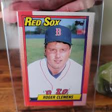 1990 Topps Roger Clemens Boston Red Sox #245 Baseball Card ...