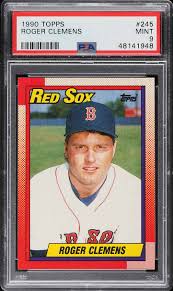 1990 Topps Roger Clemens #245 PSA 9 MINT on Fanatics Collect
