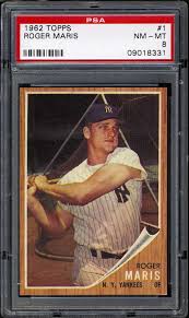 Lot Detail - 1962 Topps #1 Roger Maris PSA 8 NM/MT