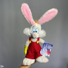 Vintage 1987s Roger Rabbit Plush 14" Second Hand , Rabbit ...