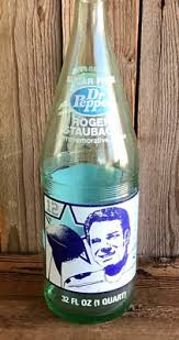 Vintage Dr. Pepper Bottle 1979 Roger Staubach Dallas Cowboys ...