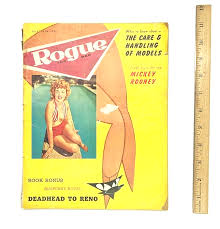 Vintage Magazine Rogue For Men July 1958 Mickey Rooney Deadhead to Reno | eBay