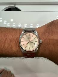 Men's Rolex OP Air-King Watch Ref.#5500 Silver Sunburst Dial ...