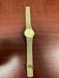 Vintage Men's Jules Jurgensen Gold Tone Dress Watch With New ...