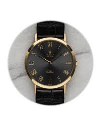 Rolex Cellini 32 Yellow Gold / Gray / Roman / Strap 5112 ...