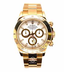Rolex Daytona 116528 18K Yellow Gold White Dial Oyster ...
