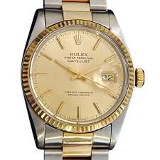 Mens Rolex Two-Tone Datejust Champagne 16013 (SKU 5651111MT) -