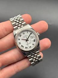 Rolex DateJust 116234 White Roman Super Jubilee D Serial ...