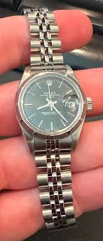 Rolex Stainless Steel Oyster Perpetual Date 79190 26MM Black ...