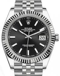 Rolex Datejust 41 Stainless Steel & White Gold - Black Index ...