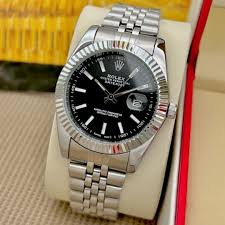 ROLEX DATEJUST (SILVER BLACK DIAL) - WATCH TRADE