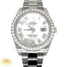 41mm Rolex Datejust Diamond Watch with Oyster Band (Mother ...