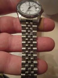 CHARLES HUBERT PARIS WATCH 3635WW JUBILEE BAND FLUTED BEZEL WHITE FACE - BBA-38 | eBay