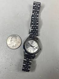 Vintage Working Gruen Quartz Ladies Watch Silver Stainless Tone Gift Her Women Adjustable Japan Day Date Antique Retro - Etsy