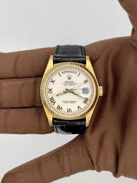 Rolex 1980 Rolex Day-Date Cream Dial 36mm Yellow Gold 18038 ...